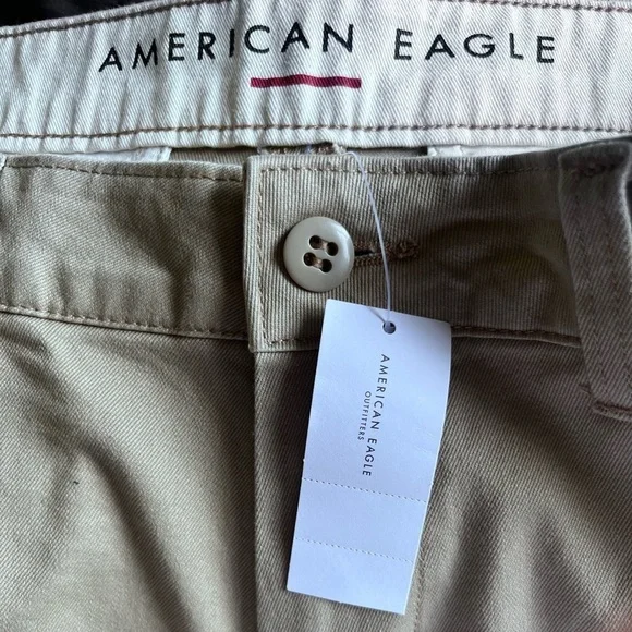 American Eagle Chino Shorts Men’s Size 33 Beige Tan Khaki Cotton Slim Fit NWT - Picture 7 of 7